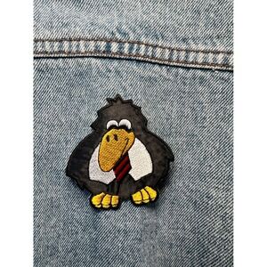 Penguin Cartoon Iron on Patch Embroidered Applique‎ Sew On Bird Tie Business
